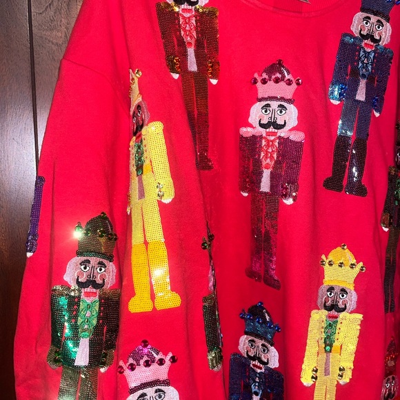 Colorful Nutcracker Sequin Sweater - Picture 2 of 6